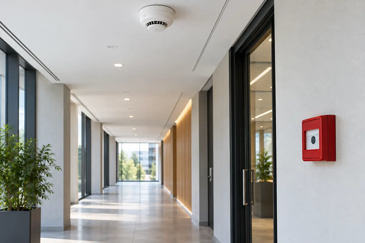 Commercial fire detection and manual alarm equipment.