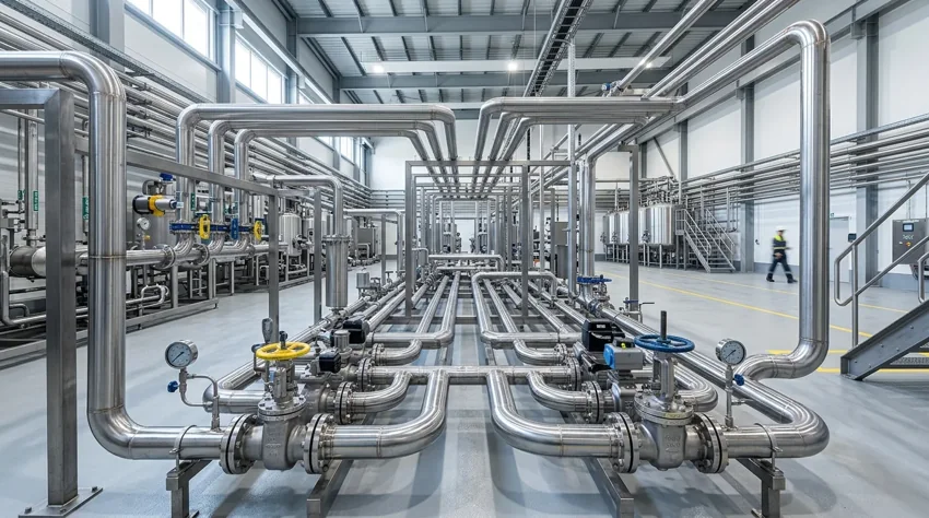 Stainless-steel piping